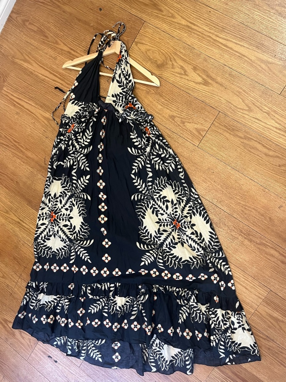 Chepé 100% cotton Boho halter neck open back dress- Medium - Picture 3 of 14